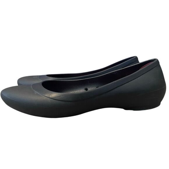 Crocs Womens Lina Comfort Ballet Flats 11 Black SlipOn Pointed Toe Normcore Work - Picture 5 of 6